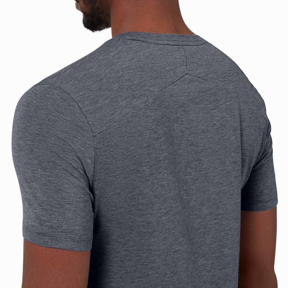 Men's On Active T Shirts Dark | USA-1709486