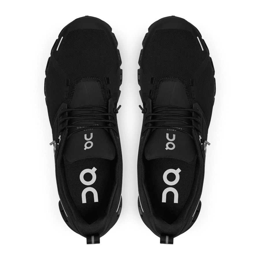 Men's On Cloud 5 Waterproof Sneakers Black | USA-5648123