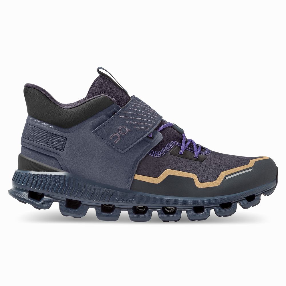 Men's On Cloud Hi Edge Defy Sneakers Navy / Black | USA-1703459