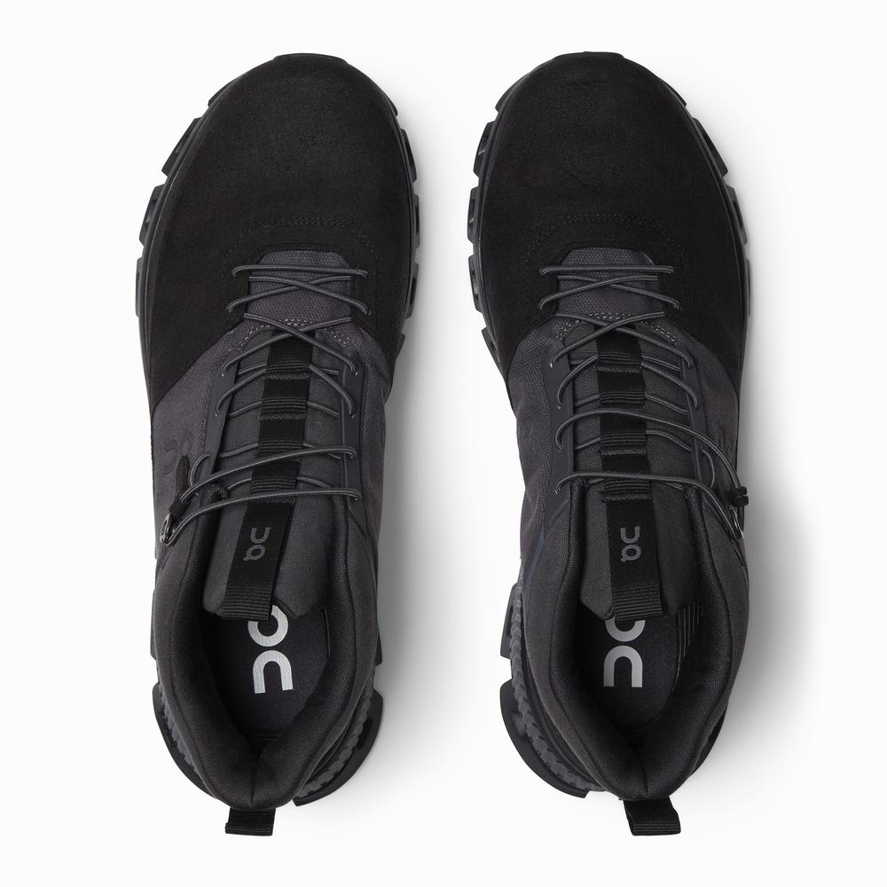 Men's On Cloud Hi Sneakers Black | USA-1985603