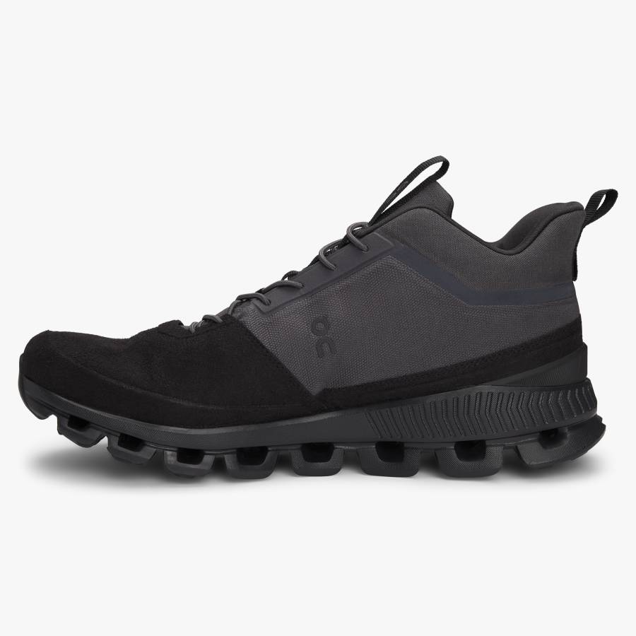 Men's On Cloud Hi Sneakers Black | USA-5687492