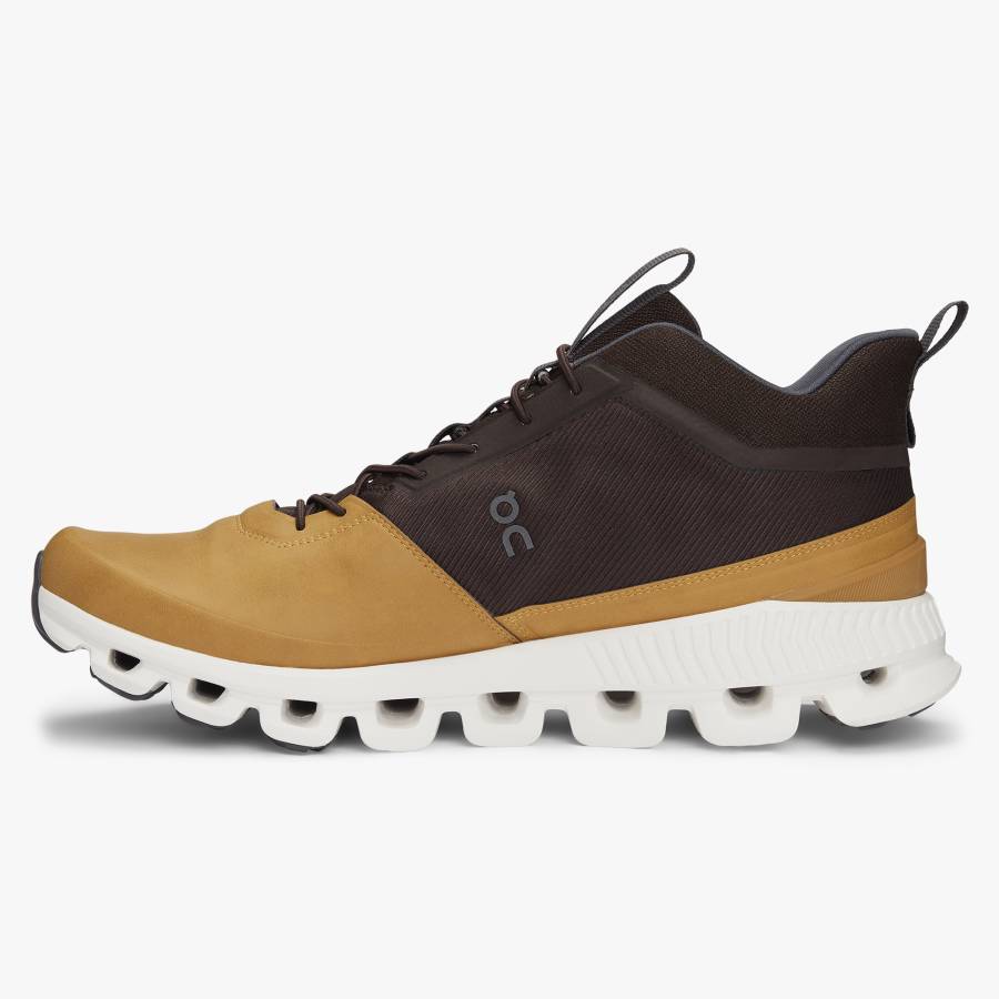 Men's On Cloud Hi Sneakers Brown / Black | USA-2405893