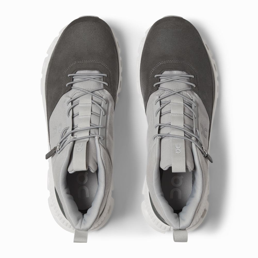 Men's On Cloud Hi Sneakers Grey / Black | USA-5049678