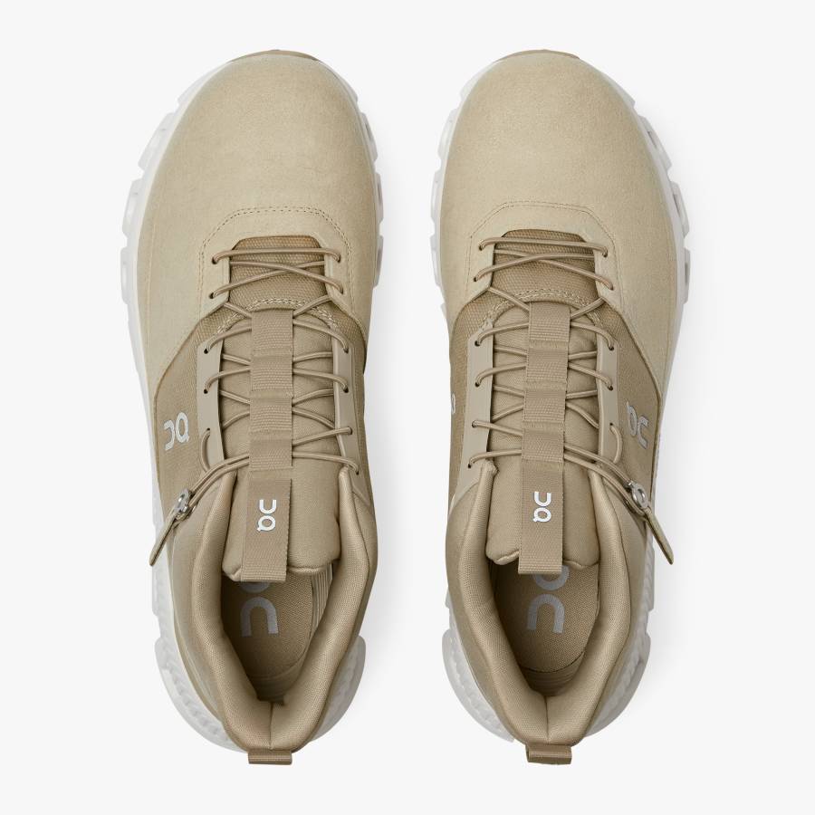 Men's On Cloud Hi Sneakers Khaki | USA-8062347