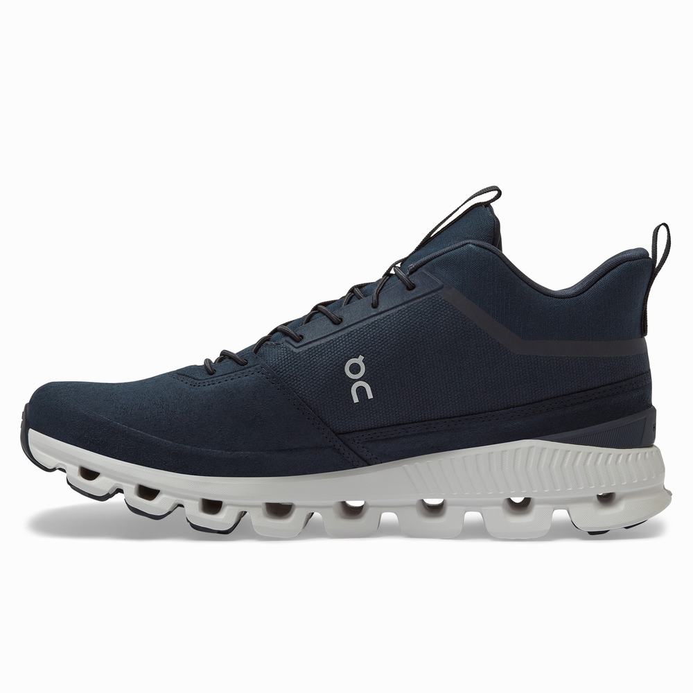 Men's On Cloud Hi Sneakers Navy | USA-2780654