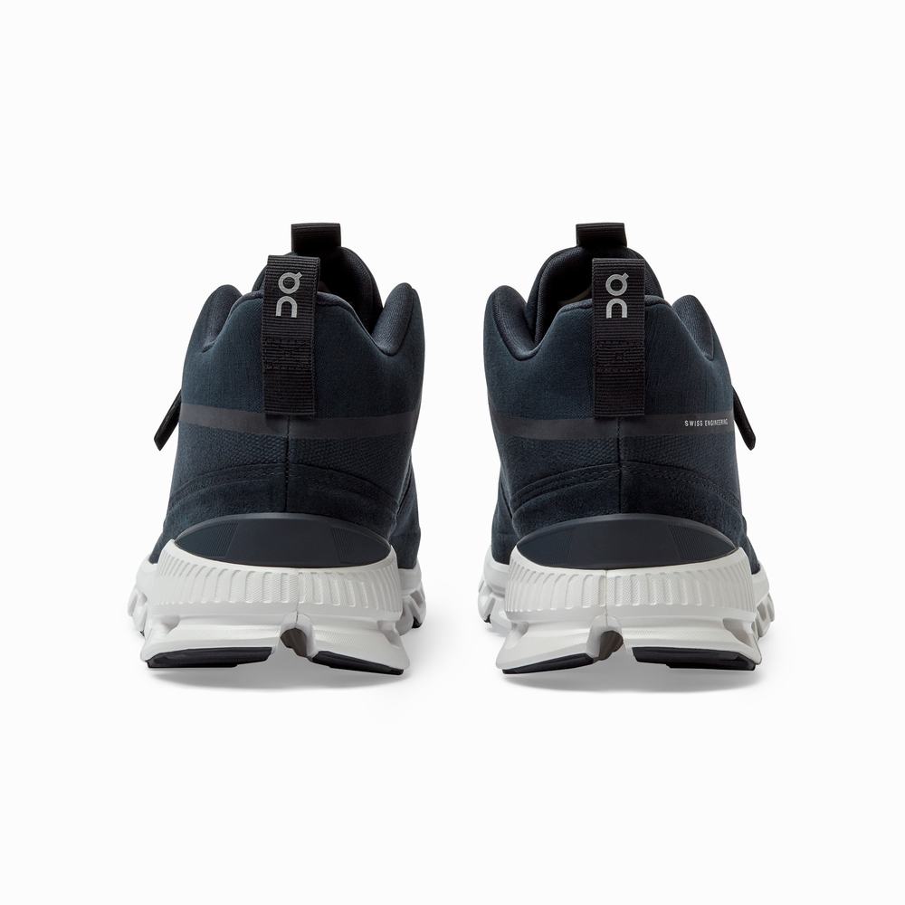 Men's On Cloud Hi Sneakers Navy | USA-2780654