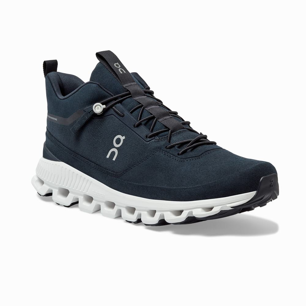 Men's On Cloud Hi Sneakers Navy | USA-2780654