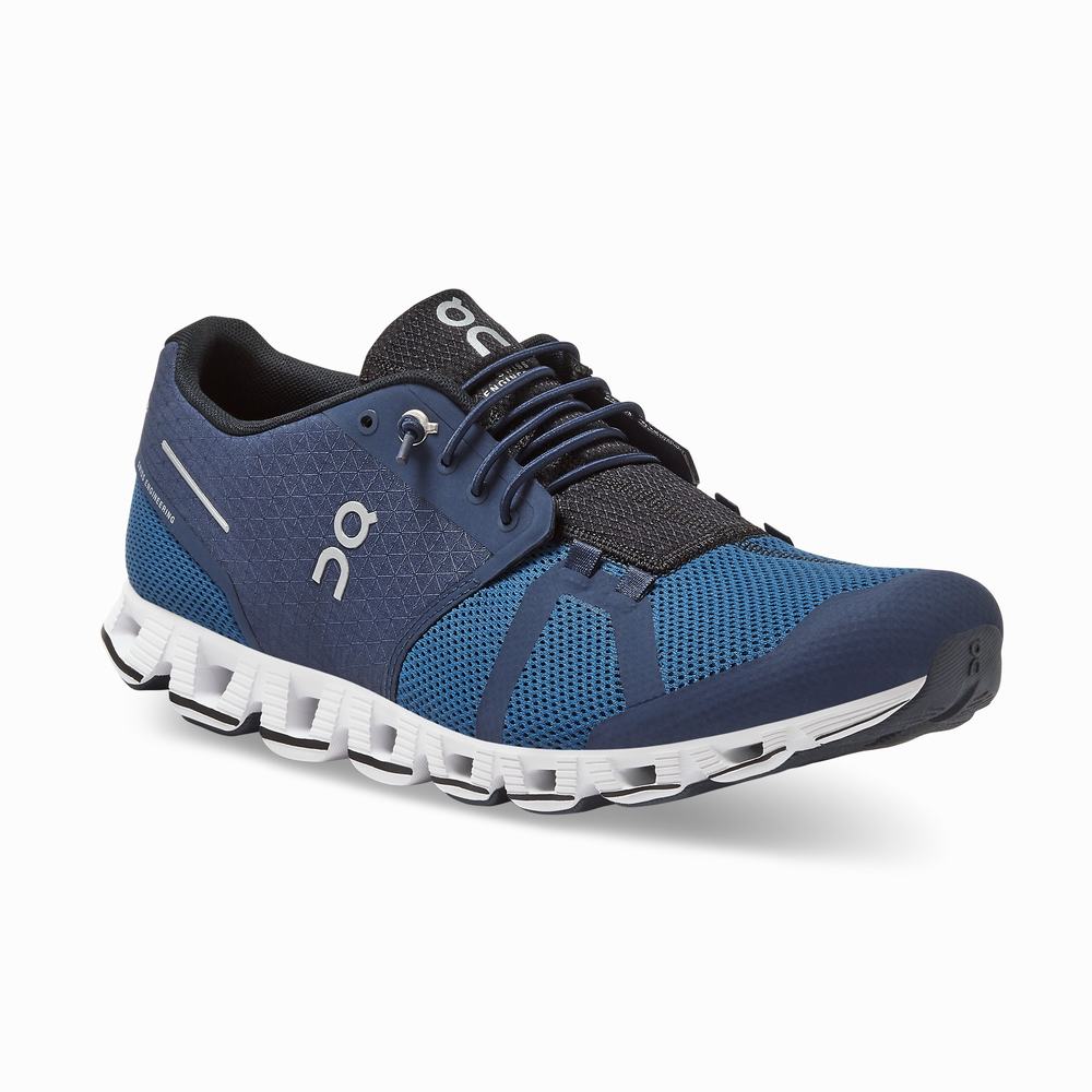 Men's On Cloud Running Shoes Dark Blue | USA-1534908