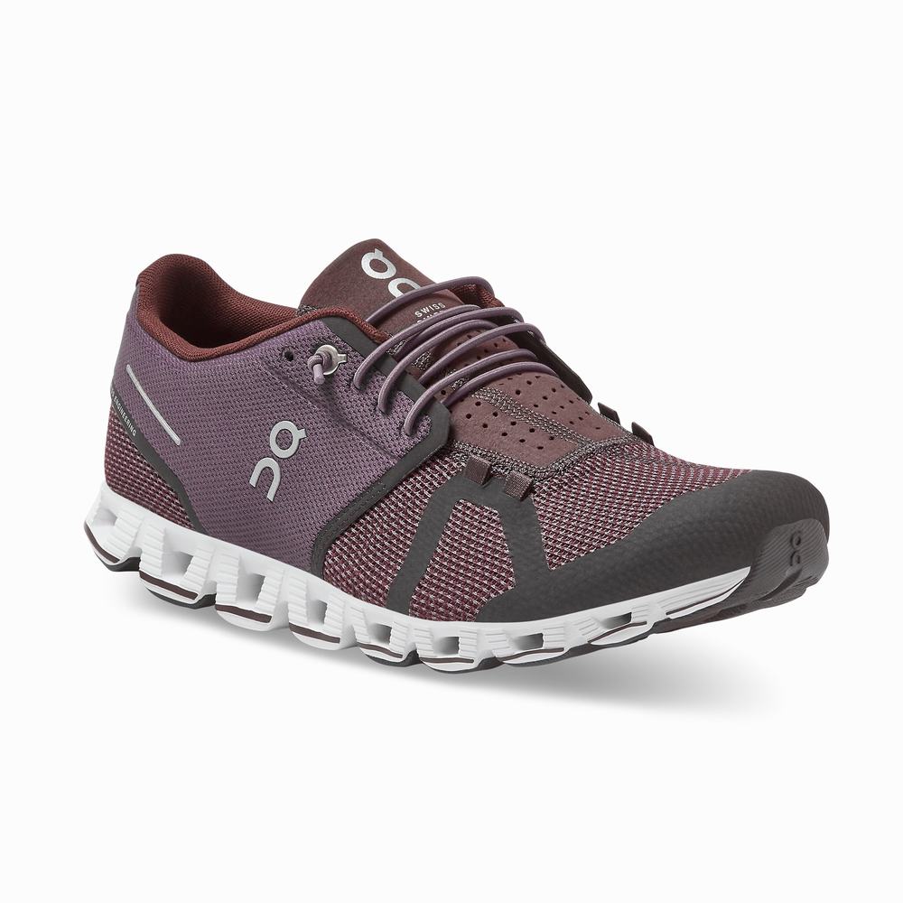 Men's On Cloud Running Shoes Red / Purple | USA-0287316