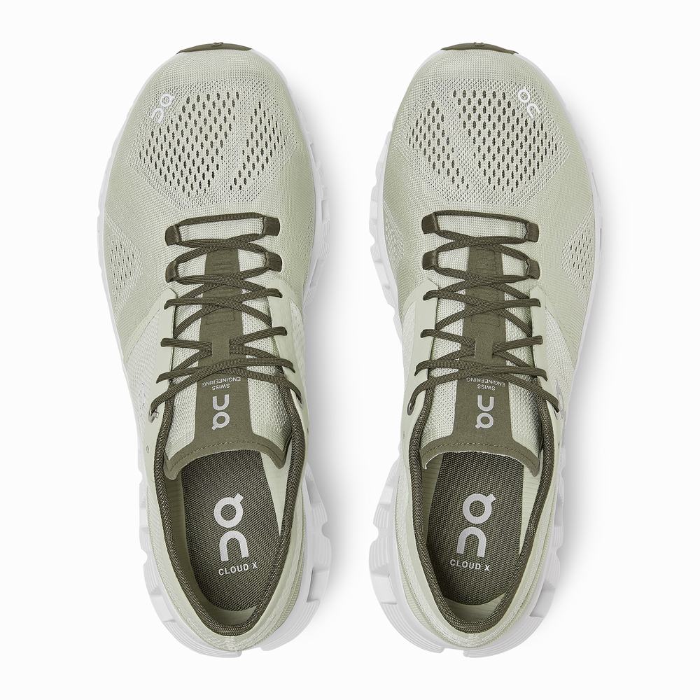 Men's On Cloud X Training Shoes White | USA-6147095