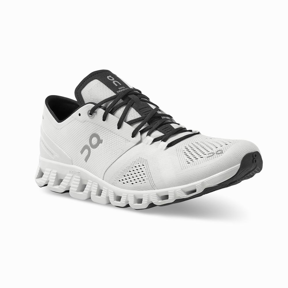 Men's On Cloud X Training Shoes White / Black | USA-6815279