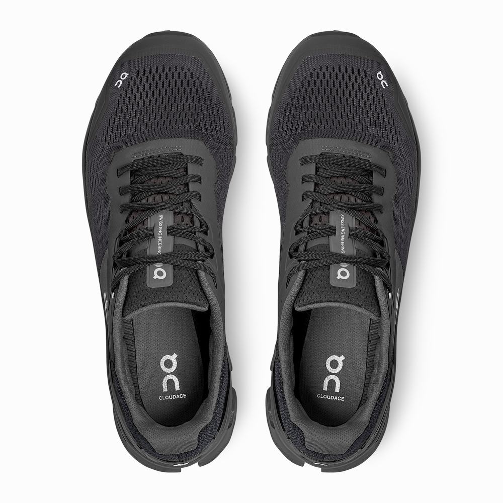 Men's On Cloudace Road Running Shoes Black | USA-6719028