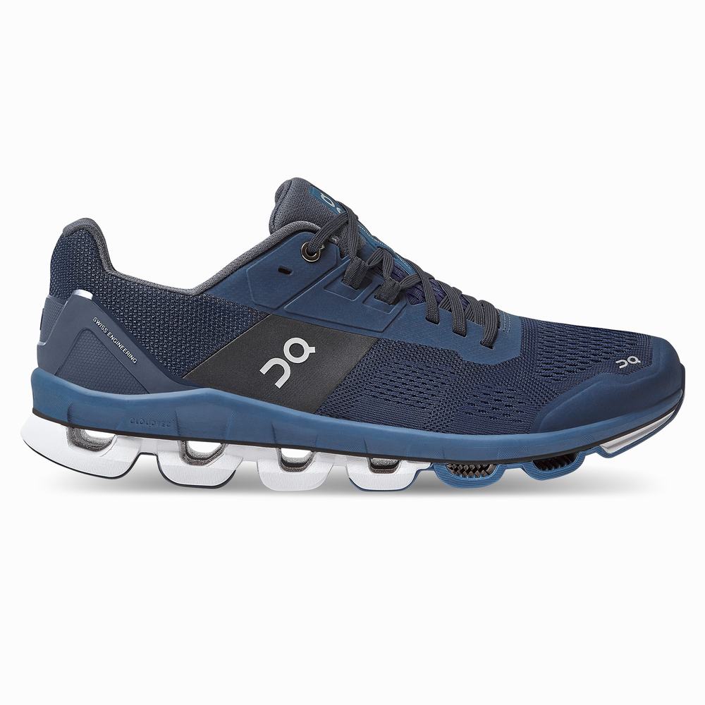 Men's On Cloudace Road Running Shoes Dark Blue / Navy | USA-7951023