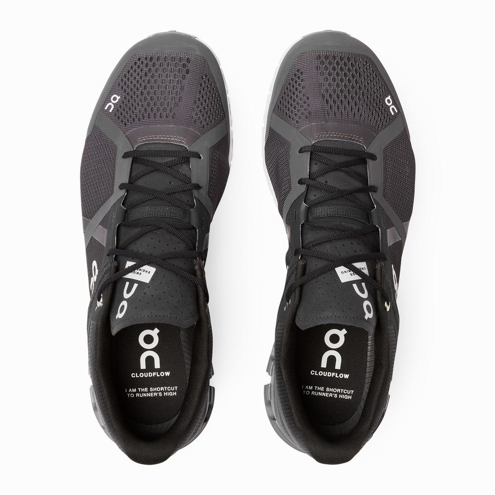 Men's On Cloudflow Racing Shoes Black | USA-0543679