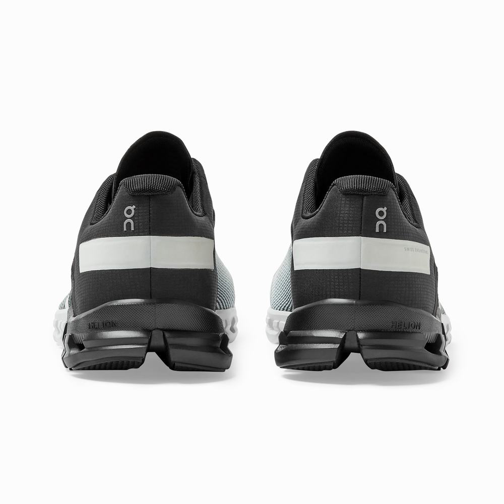 Men's On Cloudflow Racing Shoes Black / White | USA-2793804