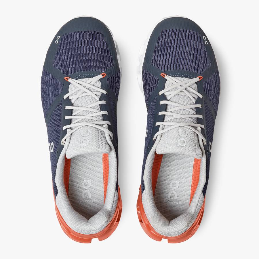 Men's On Cloudflyer 3 Road Running Shoes Navy | USA-4750382