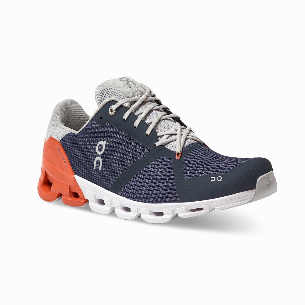 Men's On Cloudflyer Running Shoes Royal / Grey | USA-3956420