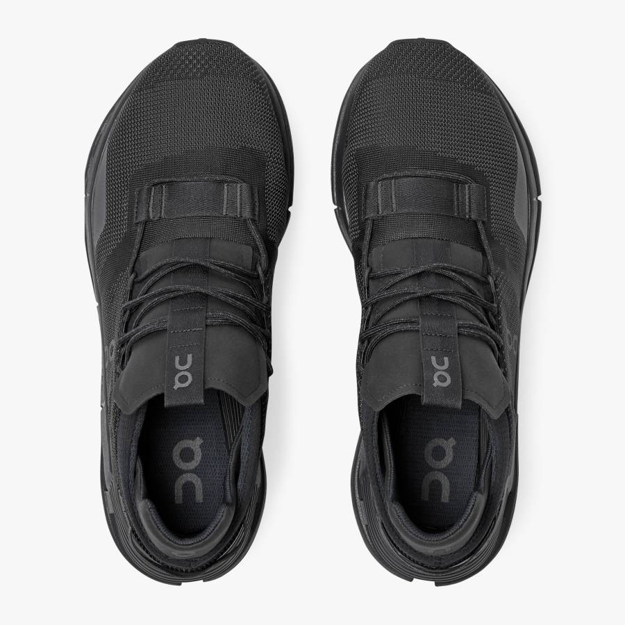 Men's On Cloudnova Sneakers Black | USA-4210859