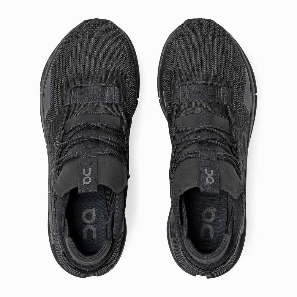 Men's On Cloudnova Sneakers Black | USA-6947152