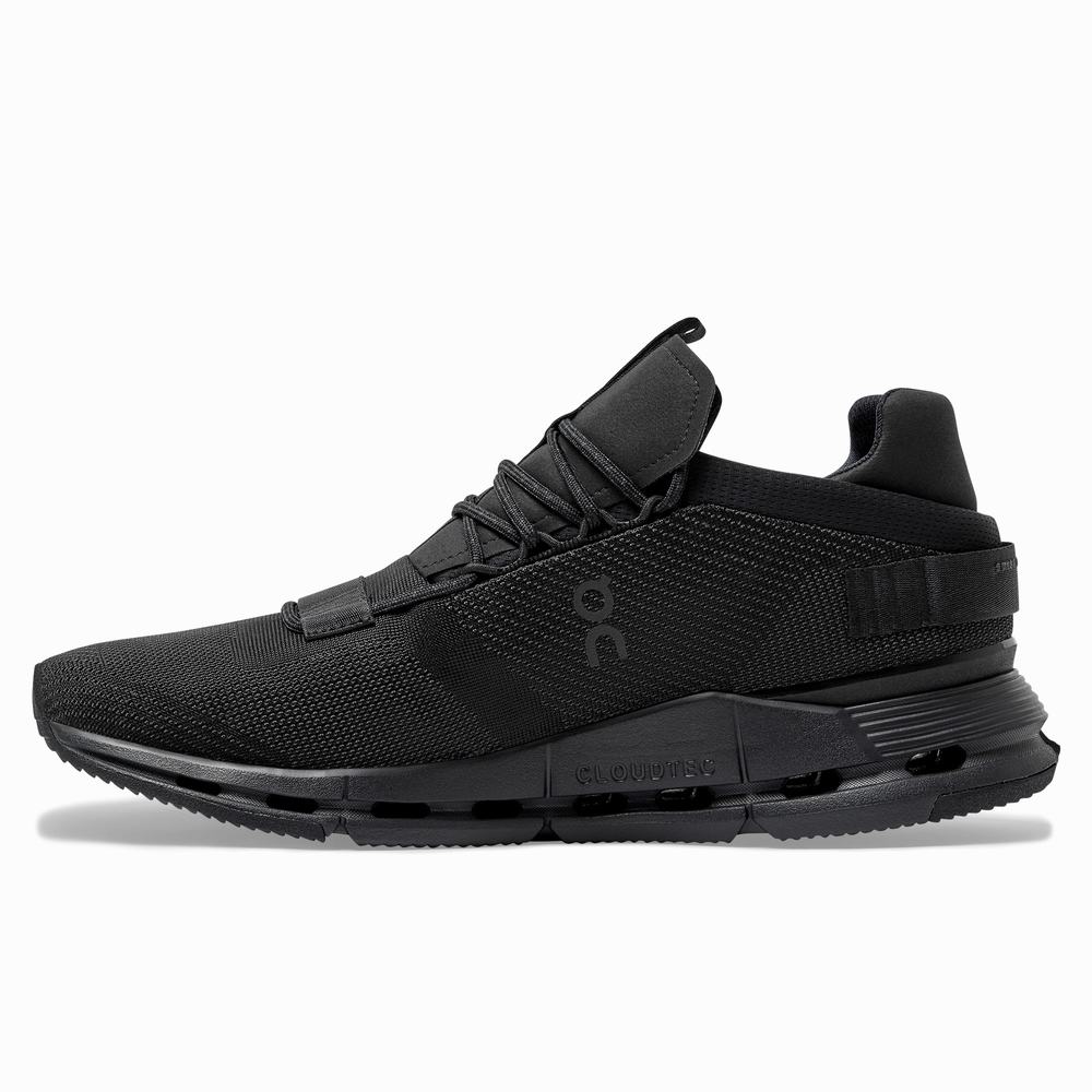 Men's On Cloudnova Sneakers Black | USA-6947152