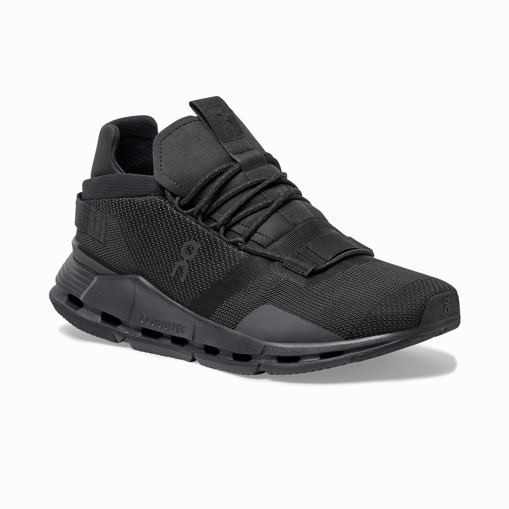 Men's On Cloudnova Sneakers Black | USA-6947152