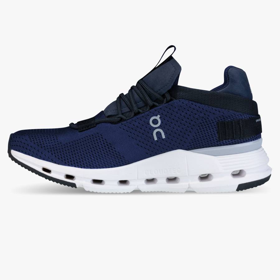 Men's On Cloudnova Sneakers Navy / White | USA-0859134