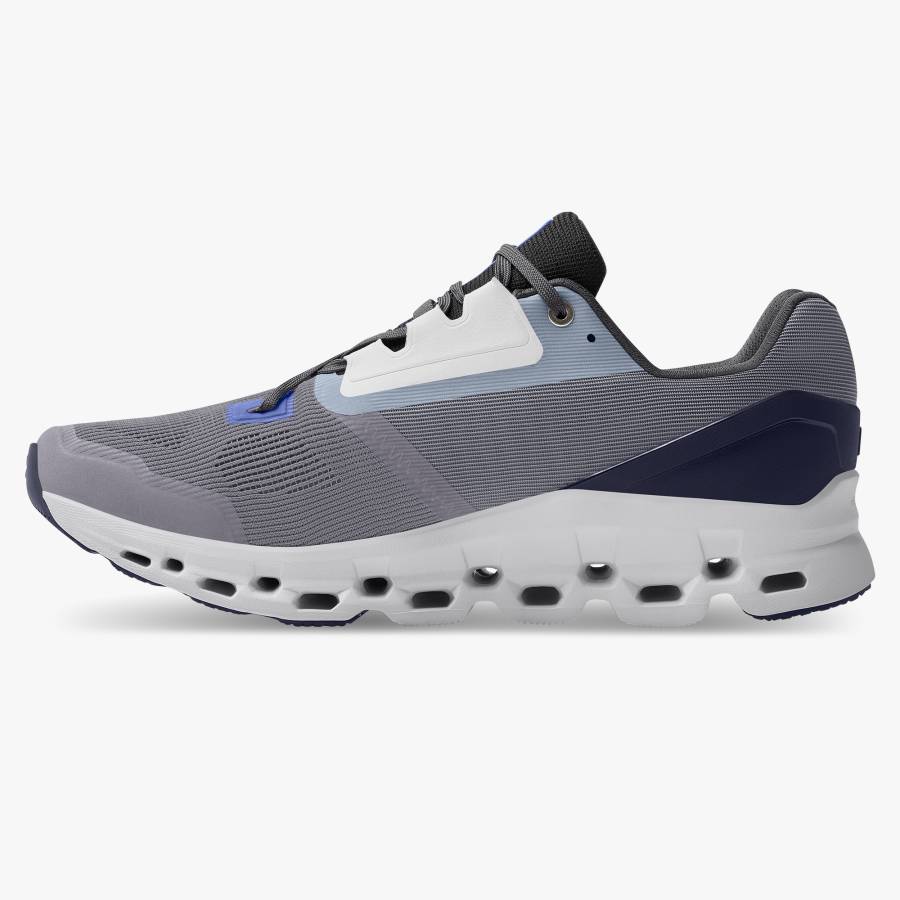 Men's On Cloudstratus 2 Road Running Shoes Grey | USA-5894607