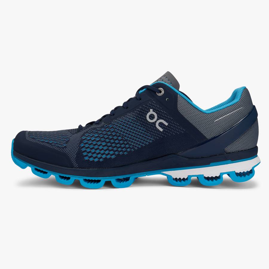 Men's On Cloudsurfer 5 Road Running Shoes Navy | USA-5423890