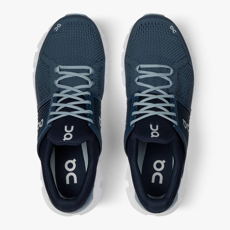 Men's On Cloudswift 1 Road Running Shoes Dark Blue | USA-2750439