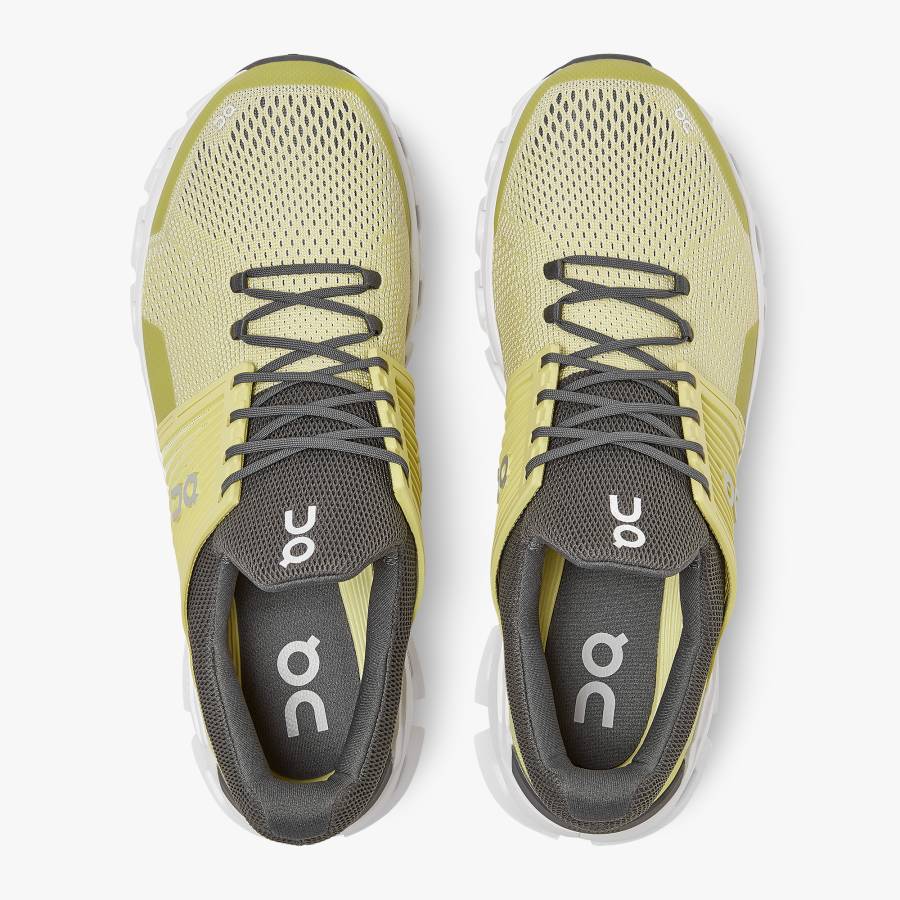 Men's On Cloudswift 1 Road Running Shoes Lemon | USA-3208567