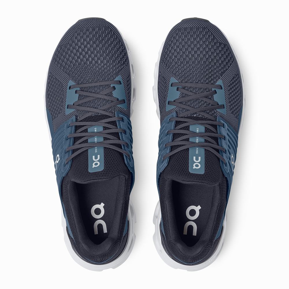 Men's On Cloudswift Road Running Shoes Dark Blue | USA-6529401