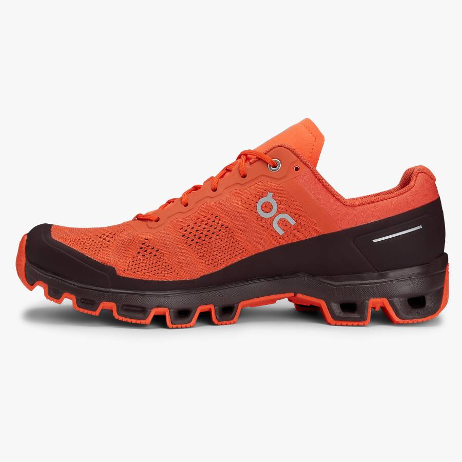 Men's On Cloudventure 2 Hiking Shoes Orange | USA-2061934