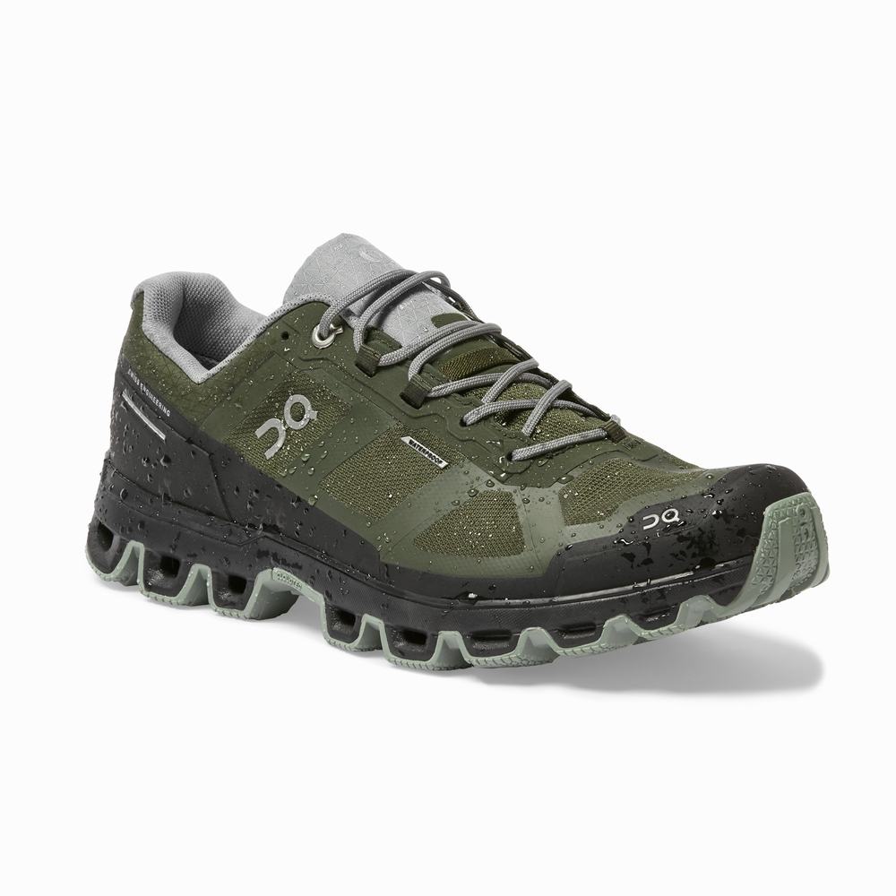 Men's On Cloudventure Trail Running Shoes Green | USA-5846193