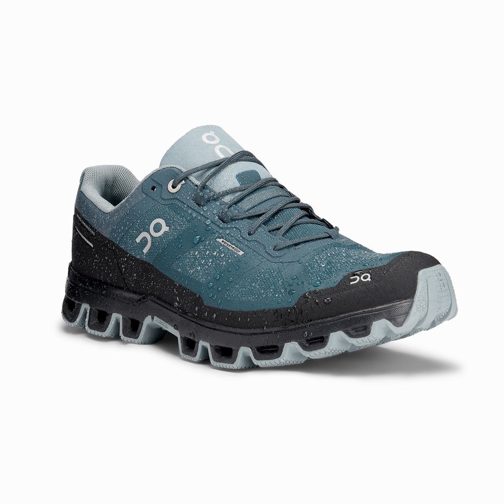 Men's On Cloudventure Trail Running Shoes Light Blue | USA-7214983