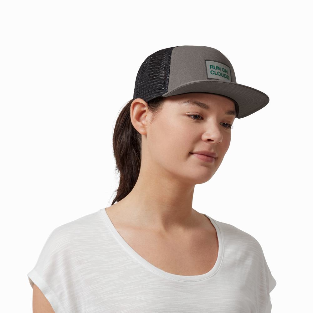 Men's On Crew Hats Grey | USA-1497832