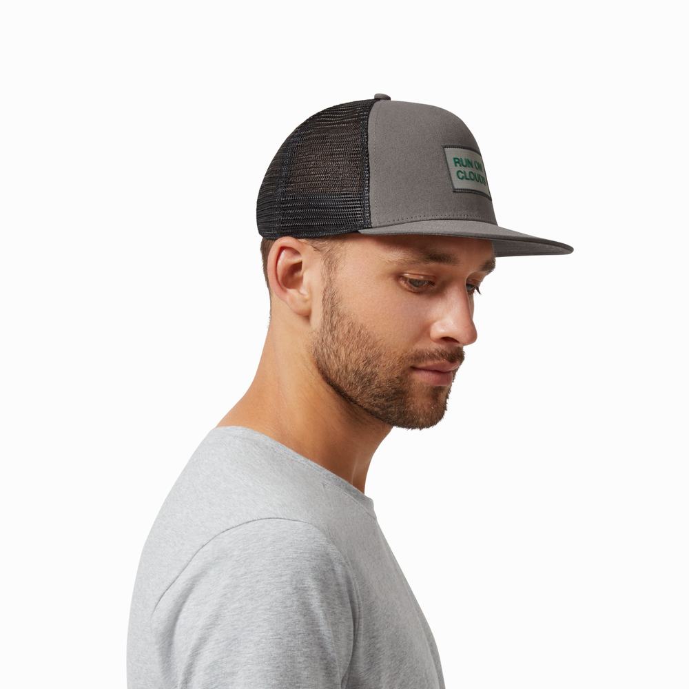 Men's On Crew Hats Grey | USA-1497832