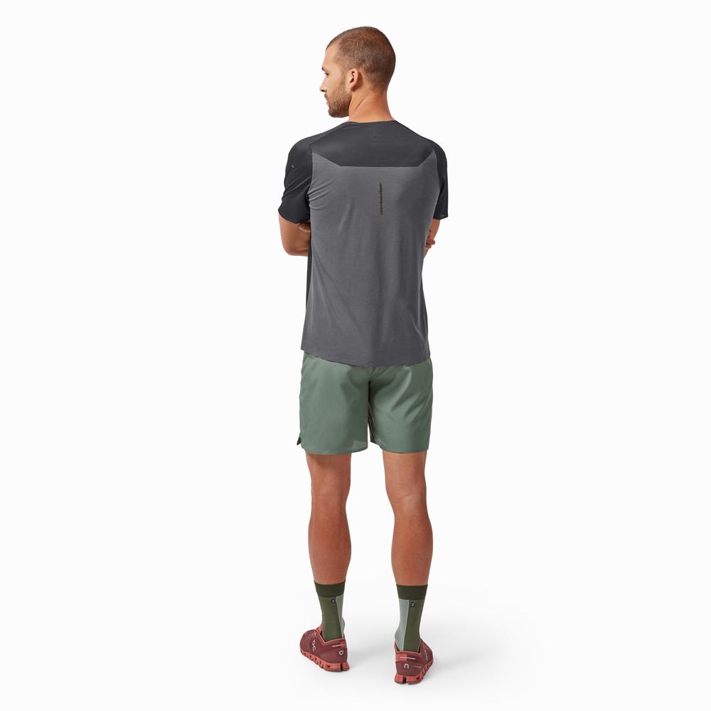 Men's On Lightweight Running Shorts Olive | USA-7634520