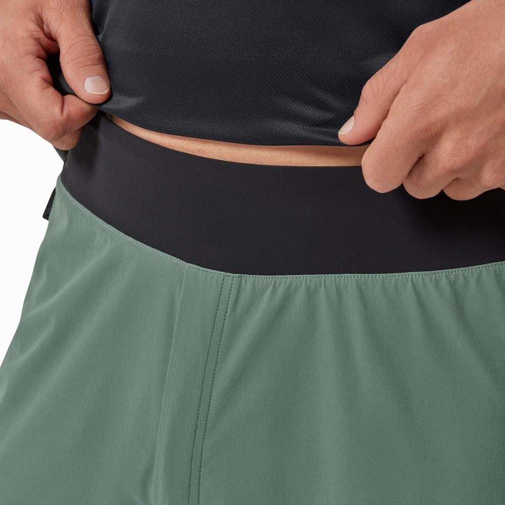 Men's On Lightweight Running Shorts Olive | USA-7634520