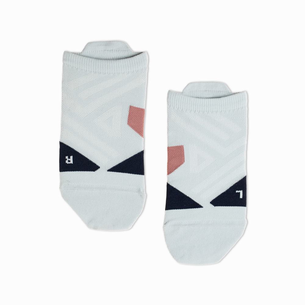 Men's On Low Running Socks Grey | USA-6521790