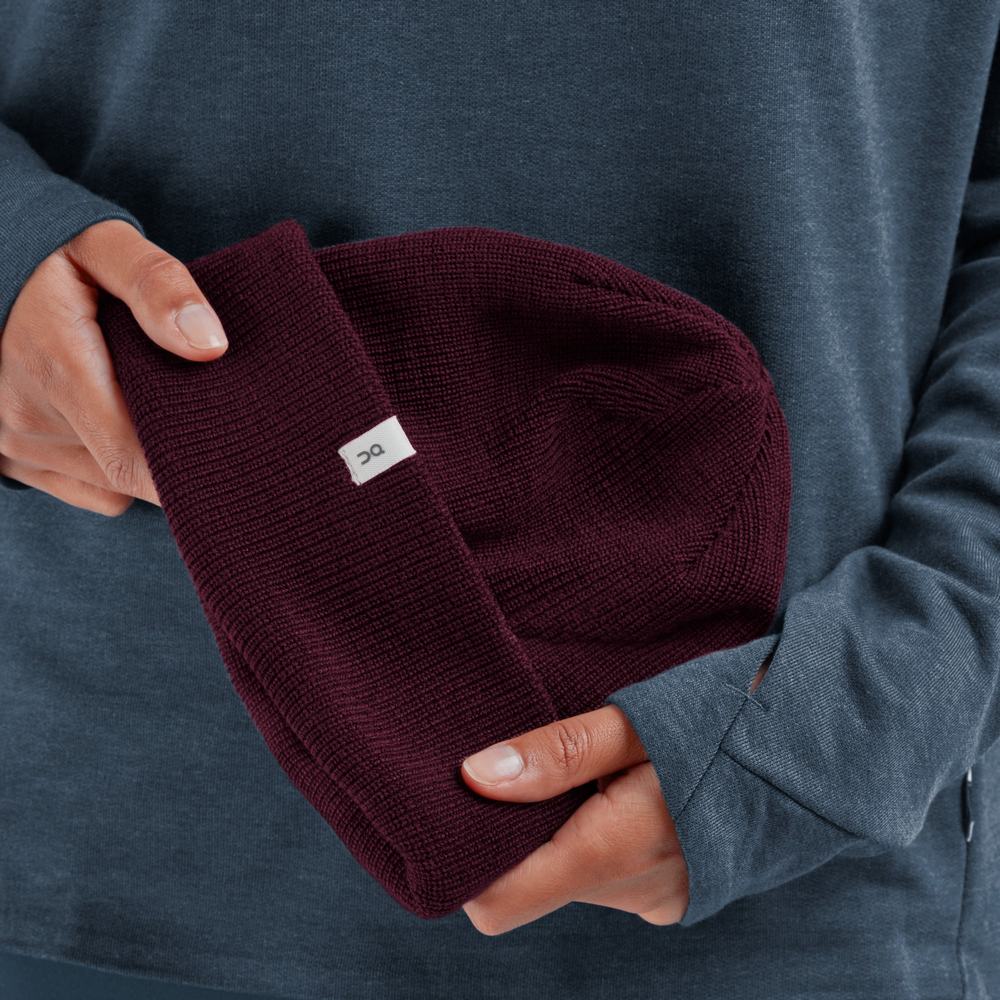 Men's On Merino Beanie Red | USA-0147826