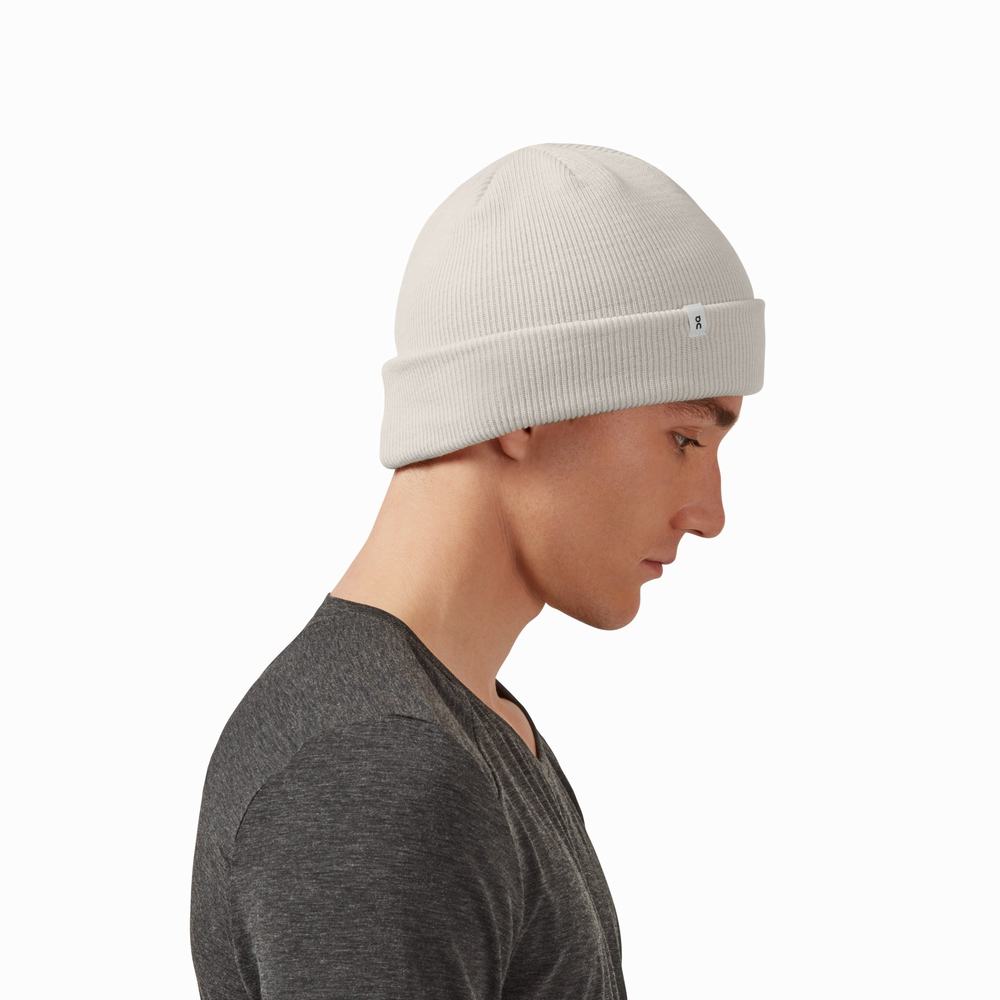 Men's On Merino Beanie White | USA-4836072