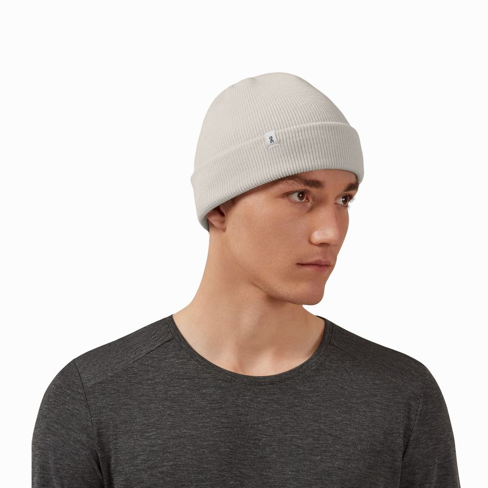 Men's On Merino Beanie White | USA-4836072