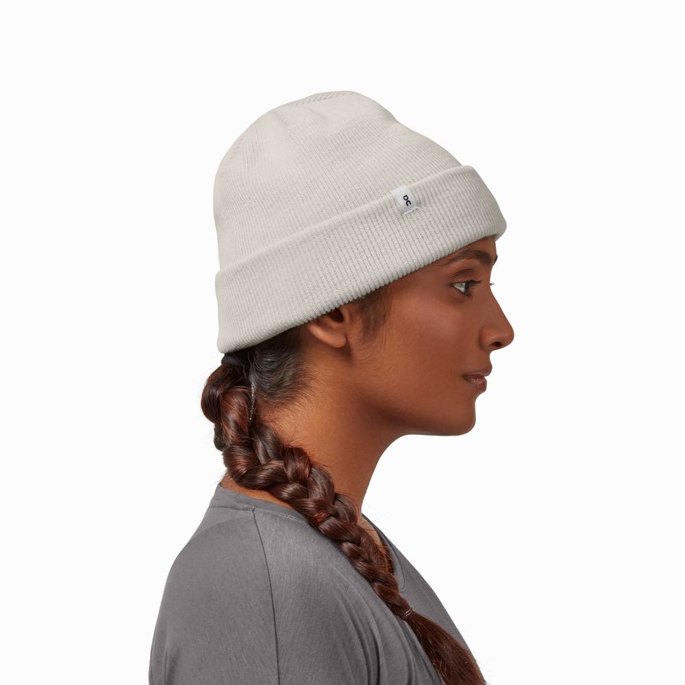 Men's On Merino Beanie White | USA-4836072