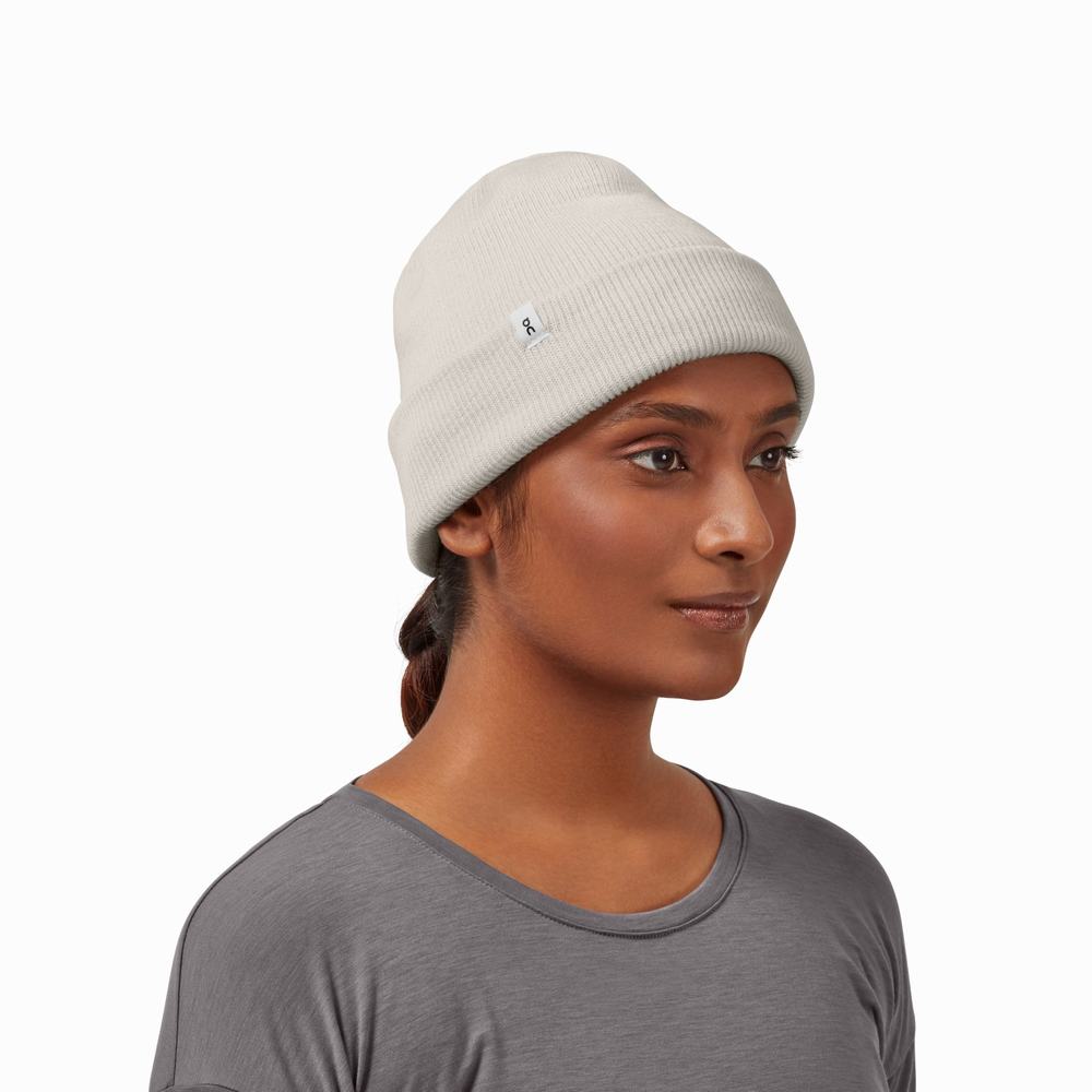 Men\'s On Merino Beanie White | USA-4836072