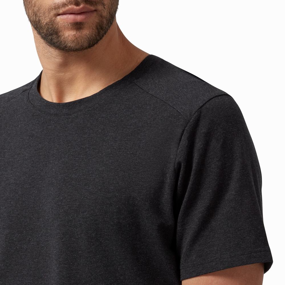 Men's On Performance T Shirts Black | USA-6327085