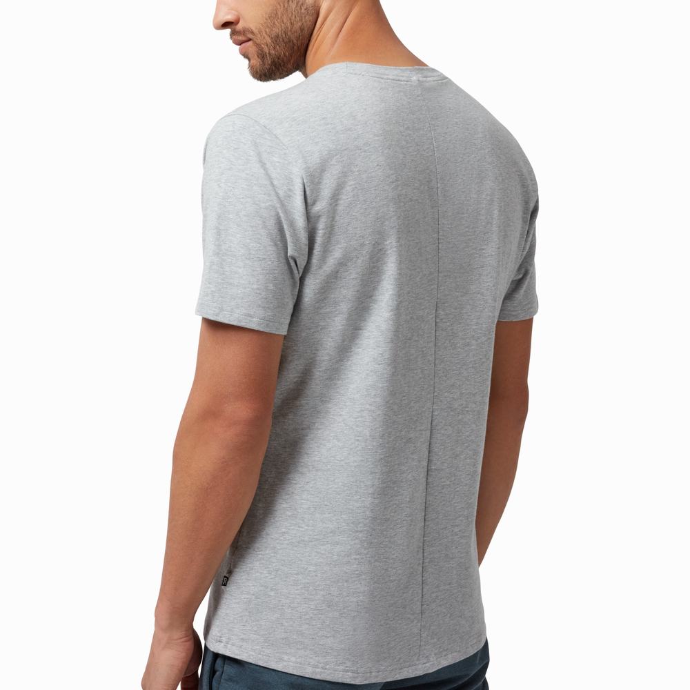 Men's On Performance T Shirts Grey | USA-7812590