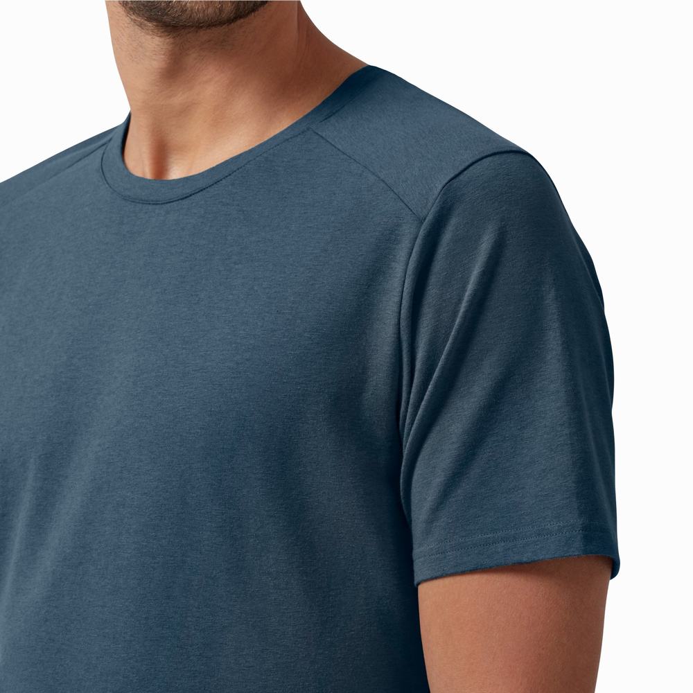 Men's On Performance T Shirts Navy | USA-0654213