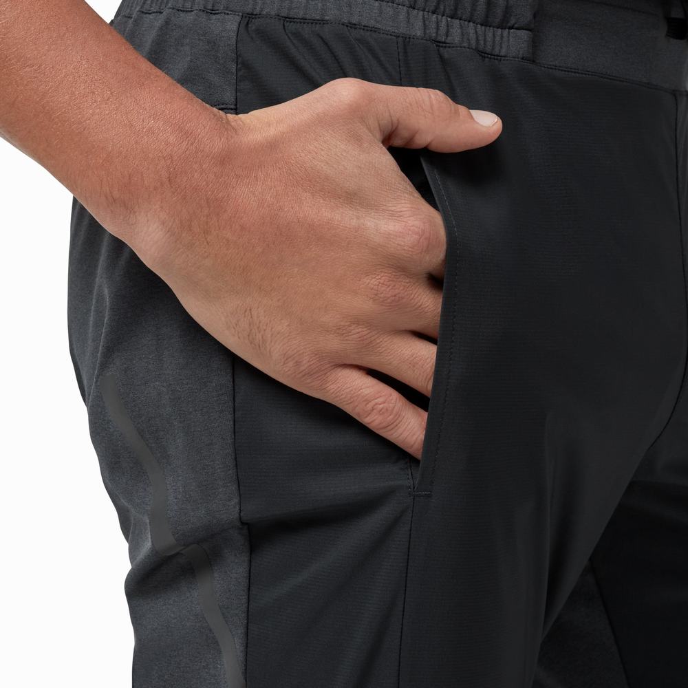 Men's On Running Running Pants Black | USA-1307249