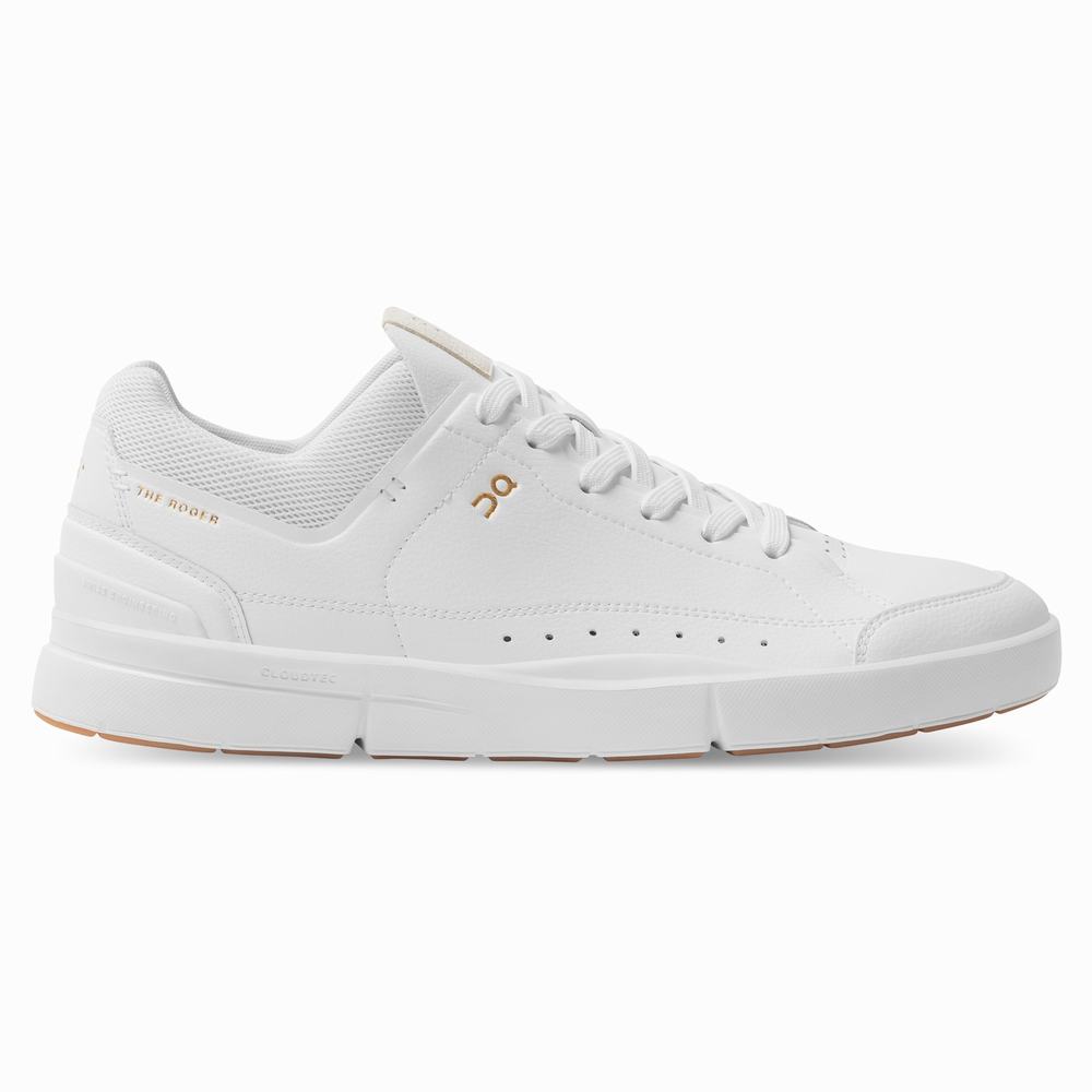 Men's On THE ROGER Centre Court Tennis Shoes White | USA-9561732