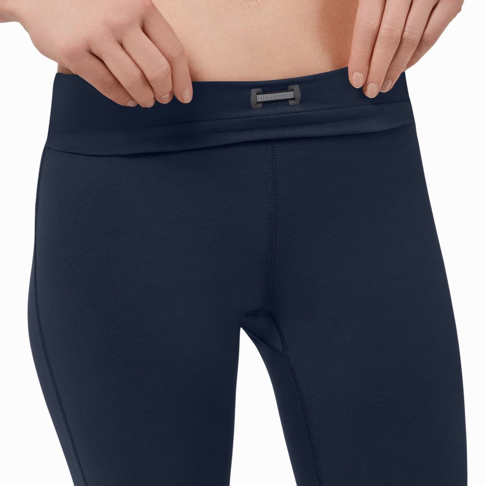 Women's On Active Running Tights Navy | USA-2976034